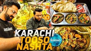 Famous Tooso Restaurant Breakfast in Karachi And Nadir Ali Podcast