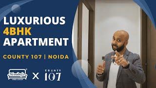 4 BHK 3500 sqft | Luxury Interiors at County 107 Noida | Woodofa Interiors