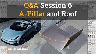 Autodesk Alias Tutorials I Q&A Session 6 - How to Build Polestar O2 A-Pillar and Roof