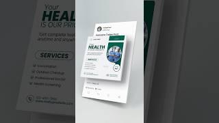 Healthcare Social Media Post Design In Canva | Canva Template Design Tutorial || Rajesh