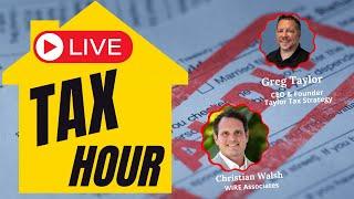 LIVE - Your Real Estate Tax Questions Answered with Taylor Tax Strategies!