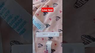 Pregnancy Live Test #kit #baby #result #pregnancy #shorts