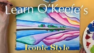 Paint a Georgia O'Keeffe Masterpiece | Easy Tutorial