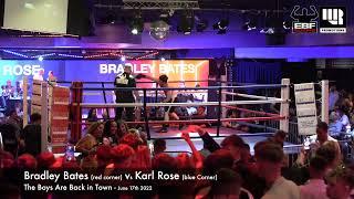 EBF Boxing - Bradley Bates (red corner) vs Karl Rose (blue Corner)