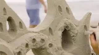 satisfying and epic sand castle building