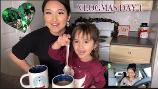 VLOGMAS DAY 1 | CHOCOLATE BALLS, CHRISTMAS LIGHT SHOW, SISTERS, & WORK 