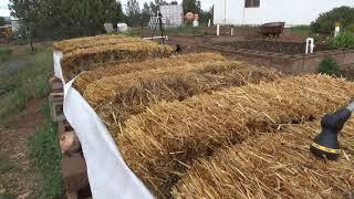 Straw Bale Garden Update BrainStorm Acres Off Grid Homestead