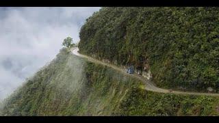 Driving through one of the most dangerous Mountain Drives in Ghana; Africa. Amedzorpe Mountain