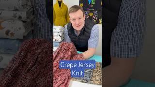 Crepe Jersey 'Knit' - An Unusual Fabric