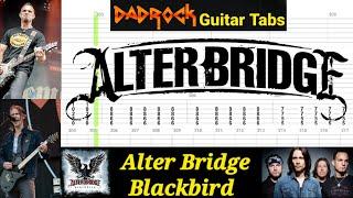 Blackbird - Alter Bridge - Guitar + Bass TABS Lesson (Request)