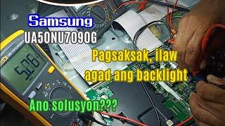 how to repair SAMSUNG UA50NU7090G backlight only...