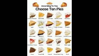 Pick Ten Pie Slices!