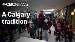 Why Calgarians ride a horse through a hotel lobby for the Grey Cup