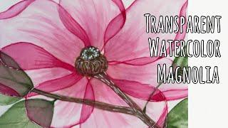 Fun Watercolor Technique: Transparent Floral