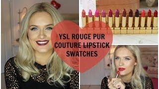 YSL Rouge Pur Couture Lipstick Swatches 