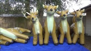 Deflating a Herd of Giant Inflatable Deer from Phenod Toys