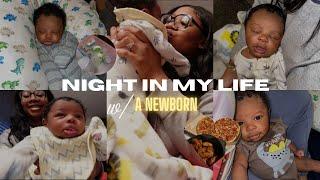 REALISTIC * night in my life with a newborn | 20 year old first time mom🩵