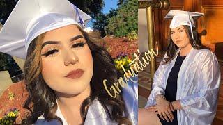 GRWM Graduation Eyeshadow Tutorial + some vlogging | Kayla Martinez