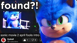 LOST Sonic Movie 2 April Fools Intro FOUND?! [FULL VIDEO]