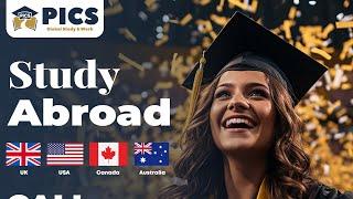 Study Abroad Consultants Chennai, PICS Global. IELTS, TOEFL, GRE, GMAT, PTE, SAT Training available.