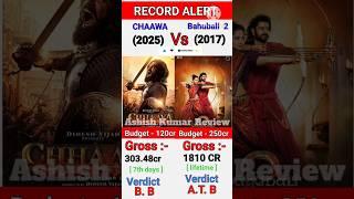 Chhaava movie vs Bahubali 2 movie Box office collection, chhaava Movie 6 Days Collection worldwide