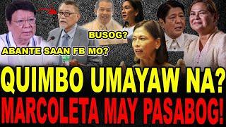 NAKO PO! QUIMBO UMAYAW NA? MARCOLETA SUMABOG KAY TAMBALOSLOS! ABANTE NAWALA ANG FB !