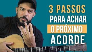 Como achar o próximo acorde  de qualquer música - 3 passos simples