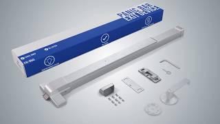 FS950 - Panic Bar Exit Device with External Lever - Push Bar with Exterior Handle