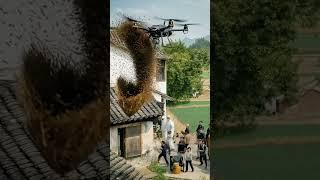 Done poking the hive. Regret loading... ️⏳ #drone #ai #attempt #rescue #fly #shorts