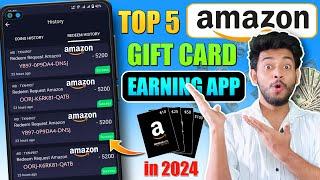 Top 5 Amazon Gift Card Earning Apps 2024 | How To Get Free Gift Voucher | Amazon Gift Card Codes