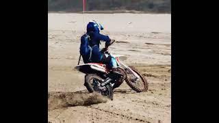 drifting dirt bike or u might call sliding