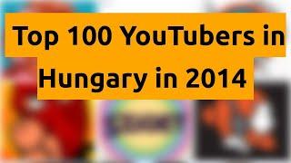    Top 100 YouTubers in Hungary in 2014   