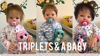 Morning Routine Of Reborn Toddler Triplets, Baby & PREGNANT Mom!