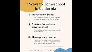 3 Ways to Homeschool in California | First Generation Homeschoolers