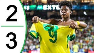 Endrick & Vinicius Jr. Combine | Mexico vs Brazil 2-3 Highlights & Goals - Friendly 2024