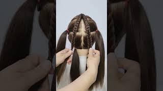 Star hairstyle for girls How to tie star hair easily