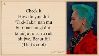 G-DRAGON 'TOO BAD (feat. Anderson .Paak)' Easy Lyrics