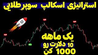 استراتژی اسکالپ سوپر طلایی برای فیوچرز در تایم فریم 5 دقیقه با وین ریت بالا