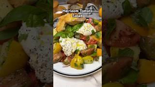 Heirloom Tomato Salad Recipe! #recipe #salad #saladrecipe #easyrecipe #tomato #summersalads #food