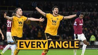 Jiménez first goal v West Ham | Every Angle