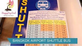 Airport Shuttle Bus for only 30 Baht in Bangkok Thailand