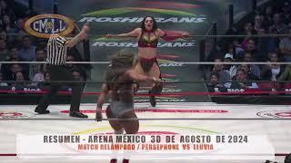 CMLL - MATCH RELÁMPAGO / PERSEPHONE  VS  LLUVIA / ARENA MÉXICO / 30-08-24