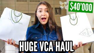 HUGE VAN CLEEF & ARPELS HAUL + TRY ON | VINTAGE ALHAMBRA & LUCKY COLLECTIONS UNBOXING | BonjourAika