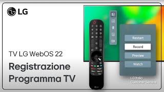 LG TV | How to Record TV Program in Smart TVs - WebOS 22