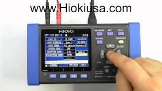 Manejo de Analizador Hioki modelo PW3360-21 parte 3