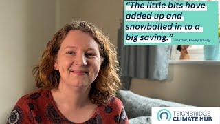 Heather's little bits have added up to snowball into a big saving - Teignbridge Climate Hub stories