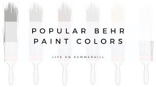 POPULAR BEHR PAINT COLORS