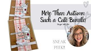 How FALLY Adorable!  More Than Autumn Coffee Card Stampin Up Sneak Peek