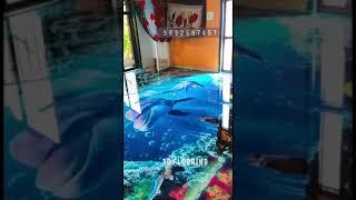 3d flooring installation | 3d flooring | #shorts #trending  how to installation 3d flooring #viral