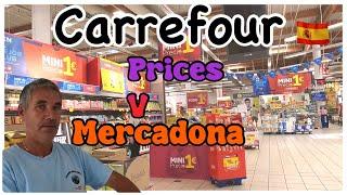 carrefour torrevieja Cost of living in Spain food shop in carrefour supermarket